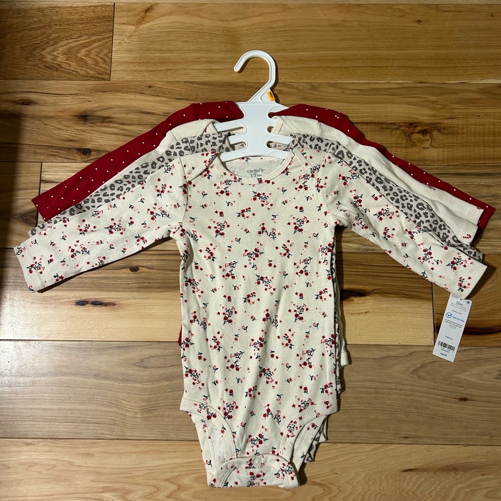 Carter's 4-pack Holiday Baby Onesies